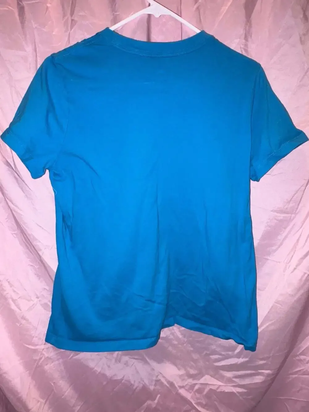 Nike Tee Size L Blue White Logo T-Shirt Big Kids Large